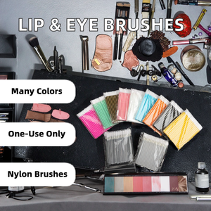 Brosse à lèvres jetable en nylon colorée, applicateur de rouge à lèvres et gloss, outil cosmétique de maquillage - Product Image 2