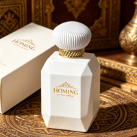 Flacon de parfum en verre de style arabe de haute qualité au design unique, élégant récipient en verre pour emballage de parfum de luxe