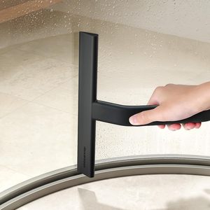 Escobilla de <span class=keywords><strong>Ducha</strong></span> Colgante de Silicona de una Pieza con Gancho Integrado de 25 cm, Negra - Product Image 3