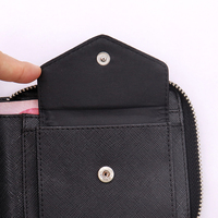 Dompet Ritsleting Kecil Uniseks Kustom Mewah Dompet Koin Kartu Kunci Sublimasi Dompet Kulit Ritsleting Kosong