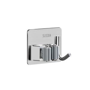 Abrazadera para fregona de acero inoxidable, montada en la pared, para baño, cocina, inodoro, suministros de limpieza - Product Image 2
