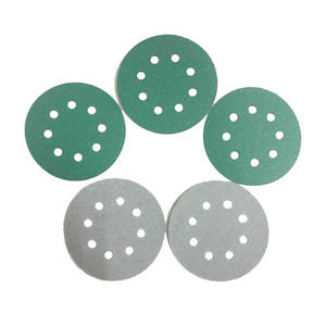 150mm 6" 0-6-9-15-49 Holes SandPaper <strong>Disk</strong> with <strong>Hook</strong> and <strong>Loop</strong> Green Zirconia <strong>Sanding</strong> Disc for Car Metal Grinding Wood Polishing - Product Image 6
