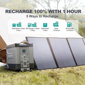 Générateur solaire portable d'extérieur, station d'alimentation UPS, système de générateur, banques d'alimentation R4000, charge rapide - Product Image 4