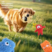 Jouet pour chien en peluche de dessin animé monstre original, qui couine et qui fait mâcher, pour chiens