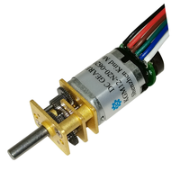 Motor Gear Box Encoder Reduktor Kotak Persegi Logam Double Flat Shaft Gm12 N10 N20 N30 0.5w Dc 3v 5v 6v 12v 10 40 50 60 80 100 700 Rpm
