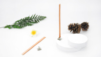 Mèche de bougie en bois naturel de cerisier, crépitante, sans fumée, pré-encollée, taille personnalisée pour la fabrication de bougies à la cire de soja