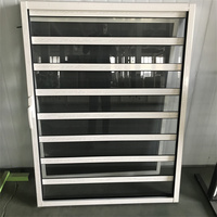 Louvre d'évent UPVC de taille personnalisée avec écran anti-insectes, enduit de poudre, résistance au vent dans les zones côtières