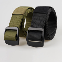 Ceinture d'extérieur pour homme en nylon et polyester avec boucle en alliage tactique