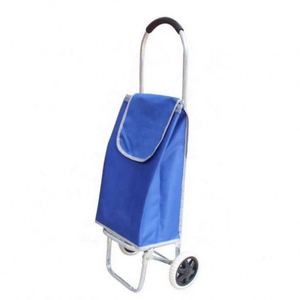 Detachable Light Folding Wheeled 600D Oxford Cloth Shopping Trolley Bag Customized Colors Logos Portable Durable Vegetable - Product Image 3