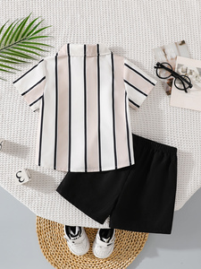 ชุดเสื้อโปโลแขนสั้นแฟชั่นฤดูร้อนสำหรับ<span class=keywords><strong>เด็ก</strong></span>ผู้ชาย กางเกงขา<span class=keywords><strong>สั้น</strong></span>ลำลอง ชุดสองชิ้นสำหรับ<span class=keywords><strong>เด็ก</strong></span>อายุ 0-3 ปี ชุดลำลองสำหรับ<span class=keywords><strong>เด็ก</strong></span>ผู้ชาย - Product Image 2