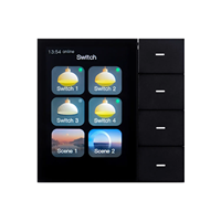 JBLYU Nouveau design Écran central 3,5'' Panneau tactile Zigbee 4 boutons Contrôle à distance par application Panneau de commande intelligent pour la maison intelligente pour Smart Life
