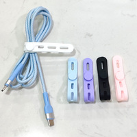Sangle de rangement réglable en silicone Attaches de câble Enveloppe de cordon Réutilisable Haute élasticité Cordons électriques Organisateur Chargeur de câble de données