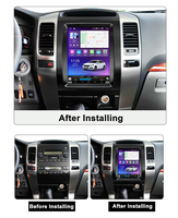 MEKEDE écran de voiture gps navigation 8core 4G WiFi Android radio voiture-play auto pour Toyota Prado 120 2002-2009