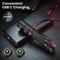 Haute qualité 3800lm lampe de poche LED CRI90 IP68 corps en alliage d'aluminium USB-C lumière tactique Rechargeable pour une utilisation d'urgence