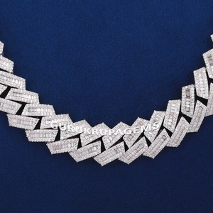 Collar de Cadena Cubana de Plata 925 con Diamantes Baguette VVS Personalizados de 18 mm, Estilo Hip Hop, Joyería Fina para Hombre, Regalo de Boda - Product Image 2