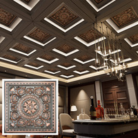 Panneau décoratif intérieur de carrelage de plafond à motifs de couleur cuivre PL83 pour les appartements d'hôpitaux ignifuges et étanches à l'humidité de bureau