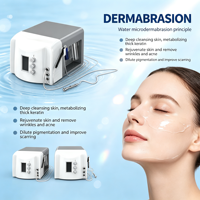 Appareil de beauté pour dermabrasion au diamant avec aspiration sous vide pour l'extraction des points noirs et l'élimination des peaux mortes