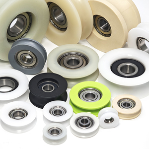 Rueda <span class=keywords><strong>de</strong></span> Rodamiento <span class=keywords><strong>de</strong></span> Plástico con Ranura en U y Tornillo, Ruedas Guía <span class=keywords><strong>de</strong></span> Aluminio, POM Nylon PA66, M4~M10, Tabla <span class=keywords><strong>de</strong></span> Tallas Completa y Guía <span class=keywords><strong>de</strong></span> Selección - Product Image 3