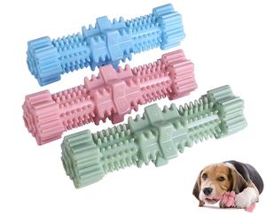 Jouet pour chien en caoutchouc TPR hexagonal pour nettoyer les dents, jouet interactif pour chien, brosse à dents pour chien pour soulager l'ennui - Product Image 2