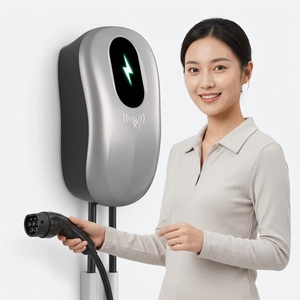 Nuevo Cargador de Pared para Vehículos Eléctricos con Certificación CE de 7kW 11kW 22kW, Enchufe Tipo 2, Pantalla LCD de 4.3 Pulgadas, IP65 Impermeable, Cable de 5m, Estación de Carga Rápida - Product Image 2