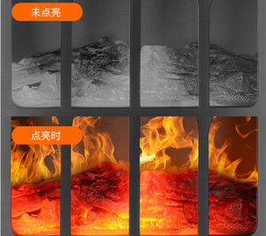 <span class=keywords><strong>Cheminée</strong></span> Électrique Murale Linéaire LED Moderne Encastrable, Chauffage à Flamme avec Contrôle Manuel Anglais pour Usage Intérieur Domestique - Product Image 6