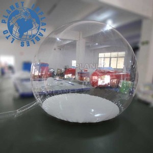 Dôme gonflable transparent de 3 mètres de diamètre, <span class=keywords><strong>tente</strong></span> à bulles gonflable pour le camping en plein air, prix d'usine - Product Image 2