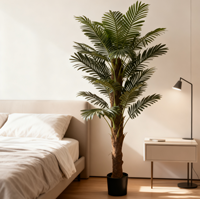 Palmier grandes plantes artificielles tige unique plusieurs tailles palmier hawaïen décoration d'hôtel artificielle