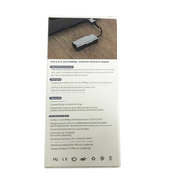 Adaptador de Red Gigabit Ethernet USB 3.0 a AX88179B Directo de Fábrica, Tarjeta de Red Nueva Color Gris Espacial, Interfaces Tipo C, Cableado Externo