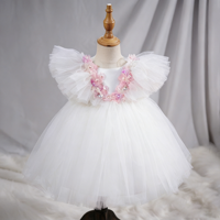 Robe de Bal Princesse Broderie 3D pour Fille, Tenue de Soirée Anniversaire Bébé Fille, Collection Boutique de Vêtements pour Enfants