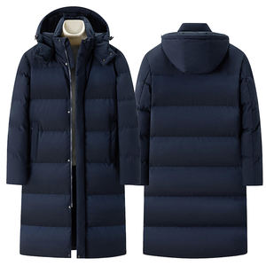 Giacca Imbottita Lunga da Uomo con Cappuccio <span class=keywords><strong>per</strong></span> Sci e Alpinismo, Personalizzabile con Logo, Antivento, Parka Invernale - Product Image 2