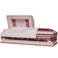 Ataúdes Metálicos de Alta Calidad Hechos en China, Equipo Funerario Metálico, Ataúdes de Acero Inoxidable