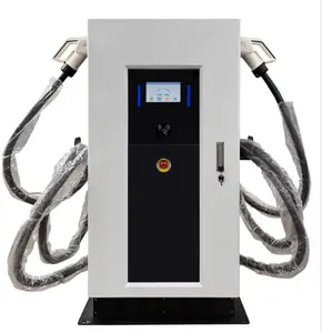 Wholesale Ev Charging Station High quality dc fast charge station commercial 60kw double connector