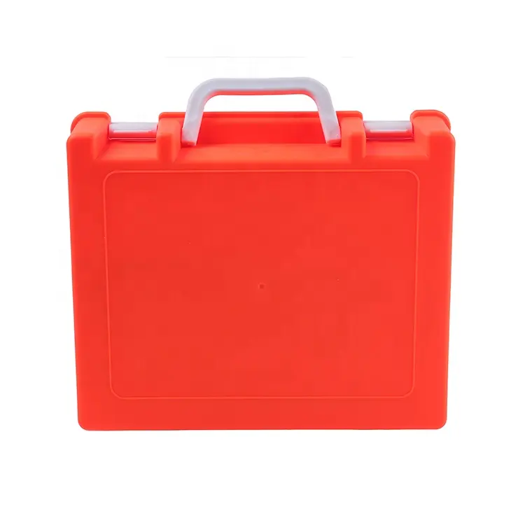 Customized Waterproof Plastic Orange Trauma First Aid Box Emergency Medical Kit Box First Aid Kit