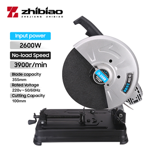 Sierra de Corte Eléctrica Industrial de Metal/Acero de 220-240v 2800W, Cortadora en Seco de 355mm - Product Image 2