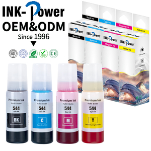 Tinta de tinta compatível para impressora Epson L3210 L3110 L3150 L5190 L3250 T544 colorida, recarga à base de água - Product Image 1