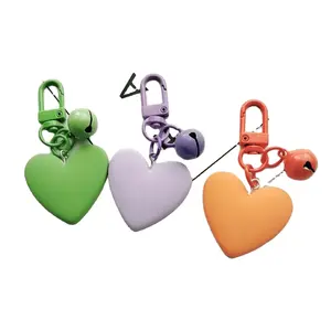 Pendentif de sac à main en acrylique en forme de coeur pour femme et fille, décoration de sac à main d'étudiant, porte-clés mignon en forme de coeur 3d