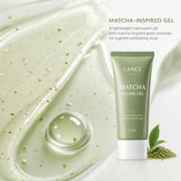 Gel Nettoyant Éclaircissant Bio aux Herbes OEM ODM, Exfoliant Visage au Matcha, Gel Peeling pour Tous Types de Peau