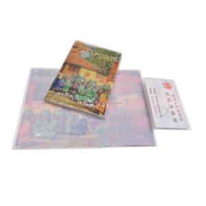 Porta Passaporto Personalizzato in PVC Morbido, Custodia Impermeabile in Plastica per Passaporto, Portafoglio Sottile da Viaggio per Carte e Documenti d'Identità - Product Image 2