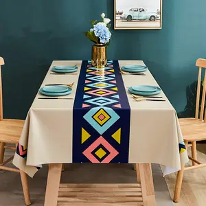 圆形涤纶桌布，织物婚宴餐厅宴会餐桌套/