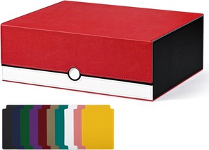 Plateau à dés à double manche MIO Pokemones avec boîte à cartes en cuir PU pour le stockage de cartes PTCG 100 + 160 + 400 + 600 + 1200 + 1800 - Product Image 4