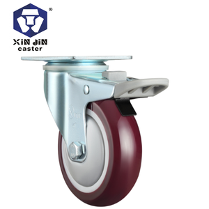 Ruedas giratorias industriales de goma PU/TPR/<span class=keywords><strong>precio</strong></span> de fábrica, ruedas giratorias tipo ruedas - Product Image 4