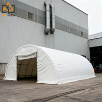 Abri de stockage en tissu et en acier galvanisé robuste SD2020, structure en acier galvanisé, auvent de conteneur en PVC, tente de stockage