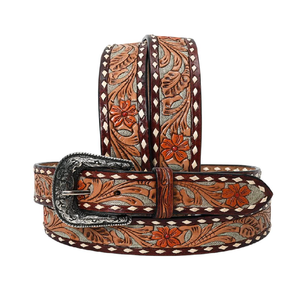 Cinturones de piel de vaca impecable de alta calidad, estilo occidental genuino duradero hecho a mano con hebilla de aleación duradera, estilo Vintage - Product Image 1