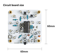 Kit électronique DIY, veilleuse à télécommande, LED, pratique de soudure, assemblage de circuits, projet STEM amusant, composants électroniques