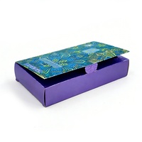 Insert Flap Book Style Eco-friendly Biodegradable Plastic Tray Auto-lock Bottom Paperboard Cosmetic Box with Matt Lamination