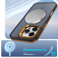 Funda Magnética para Teléfono Móvil con Carga Inalámbrica para iPhone 15 14 Plus 16 E, Acabado Mate, Soporte Invisible para Lentes, Compatible con iPhone 12 Pro Max