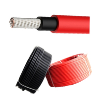 Cable Solar Estándar PV1-F de 1500V, Cobre Estañado, Aislamiento XLPE, Rojo y Negro, Cable de CC para Conexión de Paneles Solares