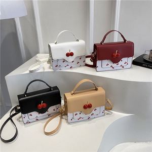 <b>Small</b> Fresh Cherry Printed Handbag Fashion Designer Style <b>Shoulder</b> <b>Bag</b> Versatile <b>Shoulder</b> <b>Bag</b> - Product Image 1