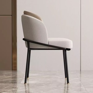 Chaises de <span class=keywords><strong>Salle</strong></span> à <span class=keywords><strong>Manger</strong></span> Modernes en <span class=keywords><strong>Tissu</strong></span> de Luxe avec Pieds en Métal pour la Maison et le Salon - Product Image 6