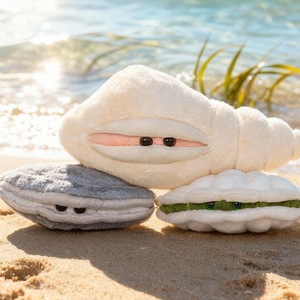 Muñeco de Peluche Personalizado OEM ODM con Forma de Concha Marina, Suave, de Concha, Ostra o <span class=keywords><strong>Almeja</strong></span>, Juguete de Peluche de Animales Oceánicos al por Mayor para Regalo y Decoración del Hogar - Product Image 1